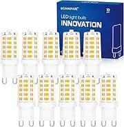UCINNOVATE 10 X G9 LED Light Bulbs, Warm White 3000K, 3W Equivalent to 35W G9 Halogen Bulbs, Non-Dimmable 230V for Living Room Bedroom Ceiling Light Home Indoor Decoration