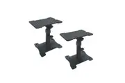 BravoPro SS039 Pair of Monitor Speaker Stands with Rubber Pad on Top Plate - Table Mount