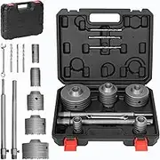Lehom 11PCS Concrete Hole Saw Kit With Tungsten Steel SDS Plus & Max Shank, 30-100 MM Masonry Kit, 3 Drill Bits, Carbide Tool Set for Brick Cement Stone Wall