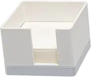 HOUDERCO 1Set Memo Holder Box with Memo Pad Stylish Desk Organizer for Office Home Compact Memo Pad and Holder for Efficient Workspace Management