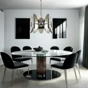 Strato Pendant 10 Light Polished Nickel w/ Stainless Steel CLA Lighting - PL-STRATO1
