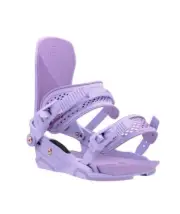 Union Trilogy Women's Snowboard Bindings, Lavender, Large MY25