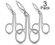 3 Packs Eyebrow Tweezers, Scissors Shaped Eyebrow Straight Tip Tweezers Clip,...