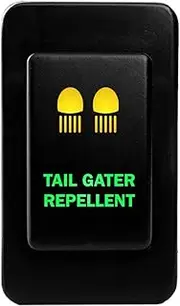 12V 3A ON-OFF Push button Switch TAIL GATER REPELLENT for Nissan PATROL GQ (1987~1997) GU Series 1 (1997~2001) AMBER GREEN
