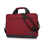 14-inch Waterproof Computer Bag Wear-resistant Shockproof Portable Notebook Take-out Bag-1#-Red