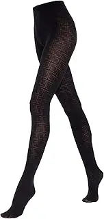 [SENTELEGRI] Lora Beautiful Semi Opaque Geometric Patterned Tights 50 Denier 3D
