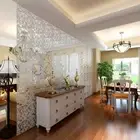 12Pcs White Hanging Screen Room Partition Hollow Art Decor Partition DIY Home