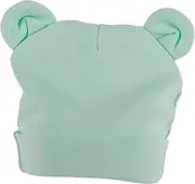 [FOMIYES] Beanie Hats with Bear Ears Soft Cotton Caps for Boys for Hospital Use and Light Green Comfortable and