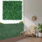 12 Pcs 20X20X1.6 Inch Artificial Boxwood Hedge Panels Faux Grass Wall Backdrop U