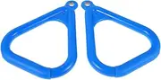FOYTOKI 2pcs Climbing Gymnastic Rings for Kids Obstacle Course Ring Anti-Slip Swing Handles for Gymnastics Sports Playground Training