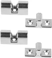 LIFKICH 4PCS Metal Range Hood Latch for Glass Panel Installation Easy DIY Setup Durable and Reliable Kitchen Hood Spare Parts Compatible with Various Brands
