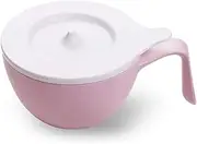 1100ML Instant Noodles Soup Bowl Bowls with Handle, Japanese-Style with Member Scrub Thicken Instant Noodles Anti-scalding Tableware-B