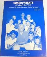 MICKEY ROONEY Sheet Music Grandparents Ev'ry Baby's Best Friend MINT