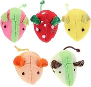 Milisten 5pcs Mouse Cat Toy Mouse Toys Cat Tunnels for Indoor Cats Cat Chew Toy Cat Teasing Toy Mouse Mice Cat Mouse Indoor Cat Toy Filled Toy Pet Plush