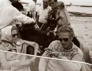 STEVE MCQUEEN-FAYE DUNAWAY CAMERA MOUNTED-DUNE BUGGY THOMAS CROWN AFFAIR PHOTO