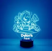 Bubble Guppies, Personalized FREE, LED Night Light Lamp + Remote, Kids Room Lamp