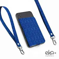 在飛比找Yahoo奇摩購物中心優惠-【ekax】手機背貼卡片夾/長頸繩/短手腕繩/三件組（神秘迴