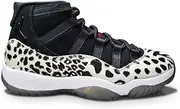 [Nike] Jordan Womens Air Jordan 11 WMNS AR0715 010 Animal Instinct - Size, Black/Red-sail-white, 7