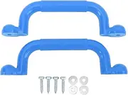 1 Pair Playground Handles - Heavy Duty Slip Resistant Hand Grips for Playset Climbing Frame Playhouse Outdoor Use (Blue)