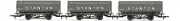 Hornby R60254 OO Gauge Stanton Coke Hopper Wagon Triple Pack