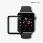 【STARSHIP】APPLE WATCH 9H滿版全膠玻璃保護貼 APPLE WATCH 49 45 44 41 曲面