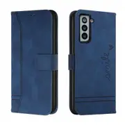 Closure Case with Flip Wallet Stand Function Cover for Samsung Galaxy S22 - Red