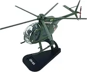 Replica Pre-Build Aircraf Scale Metal Airplane Model 1:100 for Die-Casting Alloy Helicopter OH-6A Airplane Model Boys Teenagers Adult Hobbyist Collection Display Gift Collection Gift Display