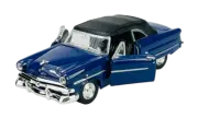 WELLY OLD TIMER 1953 FORD CRESTLINE SUNLINER BLUE 1:34 DIE CAST METAL MODEL NEW