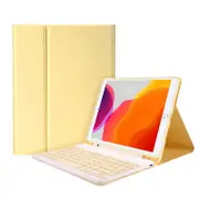 Nevenka Keyboard Case For iPad Ultra Thin 7 Color Backlit Wireless Keyboard with Pen Slot-Green