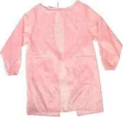 [BESPORTBLE] Adjustable Women's Cooking Apron Long Sleeve Waterproof Cleaning Apron Utility Smock
