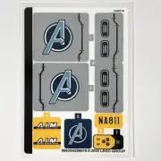 LEGO STICKER SHEET 76143 Avengers Truck Take-Down Decals Marvel Super Heroes