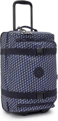 Kipling Aviana Small Printed Rolling Carry-On Duffle Bag 3D K Blue