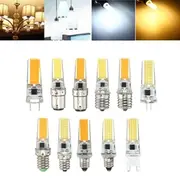 Dimmable E11 E12 E14 E17 G4 G8 G9 BA15D 2.5W LED COB Silicone Pure White Warm White Light Bulb 110V E17 WARM WHITE