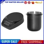 Coffee Dosing Cup with Mini Coffee Scale for Espresso Pour Over Coffee (Black)