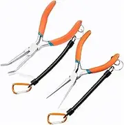 Mini Pliers Set - Straight, Bent & Needle Nose Pliers for Jewelry Making & Small Object Gripping