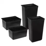 NNEAGS 2X Food Trolley Large & Small Utility Cart Waste Storage Bin