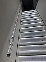 Clear Acrylic Stair Railing for Indoor and Outdoor Use, Modern Wall Handrail for Kindergarten, Attic and Villa Stairs, Length 330cm/129.9"/10.8ft