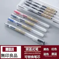在飛比找蝦皮購物優惠-⚡臺灣出貨⚡新款舊款MUJI無印良品衕款拔蓋筆 自由換芯0.