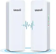 UeeVii CPE5824 Dual Band 2.4G & 5.8G Wireless Bridge, Point to Point Outdoor WiFi Bridge 5 km Long Range