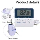 Fridge Thermometer With Alarm Max Min Temperature Thermometer User-friendly