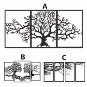 Tree of Life Wall Art Metal Tree Life Decor Mordern Art Home Garden Sculpture AU
