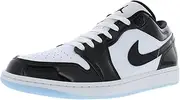 [Nike] Air Jordan 1 Low Men's Shoes, White/Black, 12 US