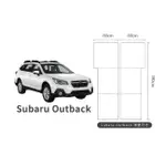 【野道家】*預購商品*PAMABE OUTDOOR SUBARU OUTBACK 車泊露營床墊