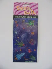 Stickety Doo-Da SPACESHIPS Removeable Stickers Gibson Greetings 1 Sheet NIP
