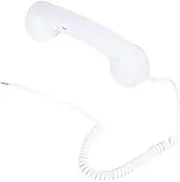 Gadpiparty Retro Microphone 3.5mm Universal Handset Noise Reduction Radiation-Proof for Vintage Phone Calls