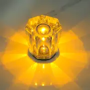 GGP Crystal Led Table Lamp With Starburst Effect, Rechargeable And Portable Design,Type A 90Mm (H) Ã— 82Mm (W)