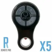 5 x Key Automation/Boss HT20 Garage/Gate Genuine Remote Forza 1200 Black