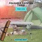 Camping Table Folding Portable Adjustable Outdoor BBQ Desk Picnic Trestle New