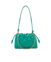 Flamenco Purse bag in mellow nappa lambskin One size emerald green