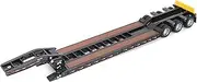 1:50 Scale Trail King TK120 Hydraulic Detachable Gooseneck Lowboy Trailer (Black Regular Version) | Transport Series, 1:50 Scale Model Diecast Collectible 71136
